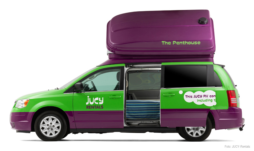 juicy van rental